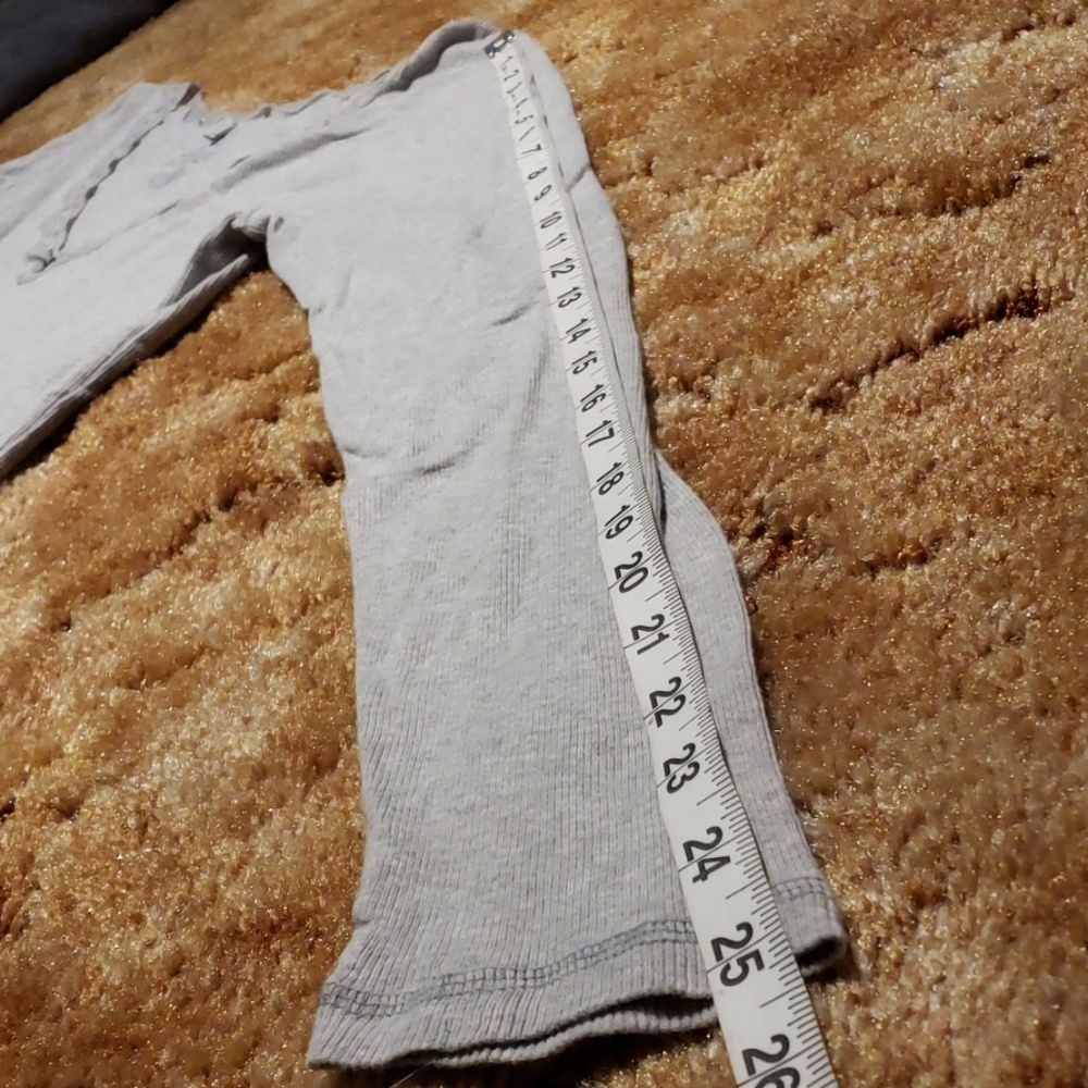 Gray Knit Top With Lace Trim - Picture 8 of 8